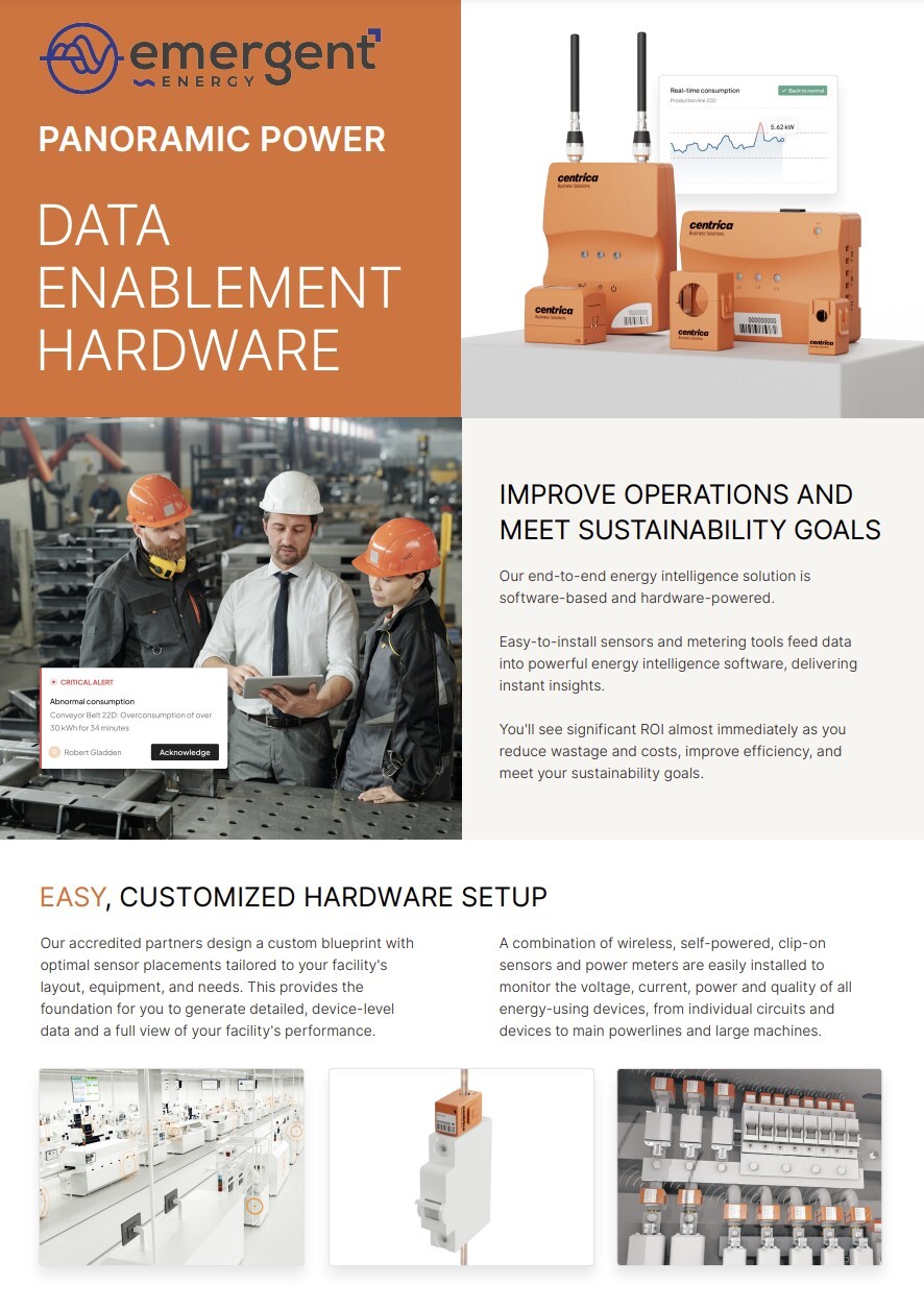 Panoramic Power, Energy Monitoring, Software and integration capabilities